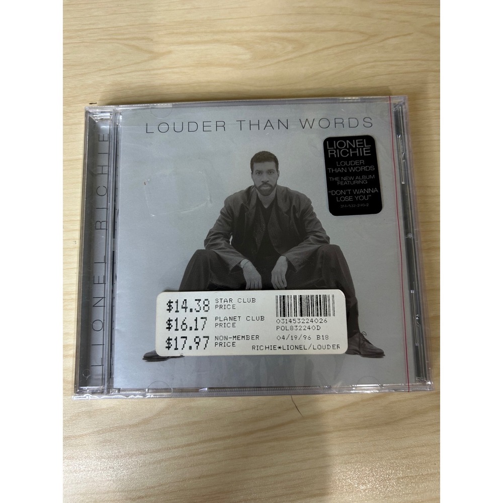 Lionel Richie Louder Than‎ Words CD 1996 Mercury Records Sealed New R&B Soul